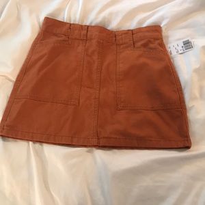 Rusted mini skirt